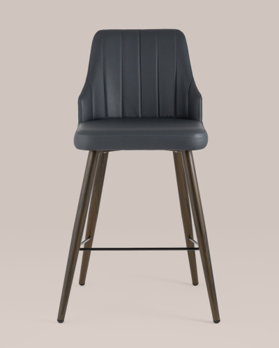 Стул полубарный Коналл экокожа антрацит. Фото №5