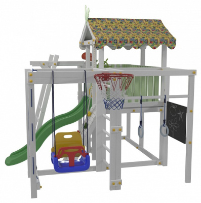 Комплекс игровой ДК1Б, бирюзовый, серый. Фото