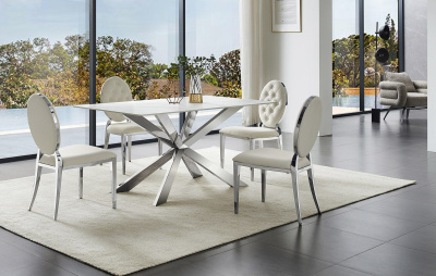 Стул Y110С бежевый бархат фото Стул Y110С бежевый бархат. Фото №4