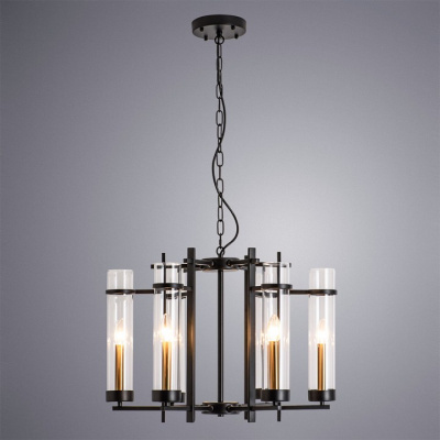 Подвесная люстра Arte Lamp Hugo A1688LM-6BK фото Подвесная люстра Arte Lamp Hugo A1688LM-6BK. Фото №2