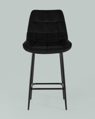 Стул полубарный Флекс велюр черный. Фото №5