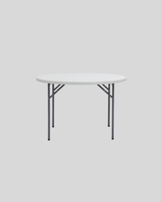 Стол круглый складной пластиковый Кейт 116 фото Стол круглый складной пластиковый Кейт 116. Фото №4