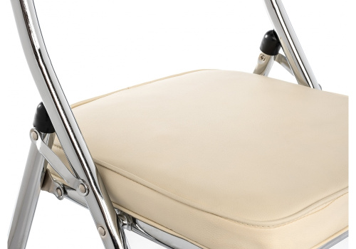 Стул раскладной бежевый. Фото №4