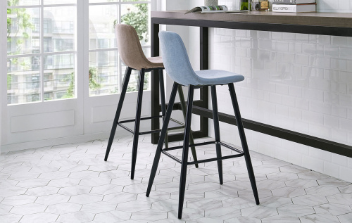 Барный стул 350B темно-бежевый/черный. Фото №11