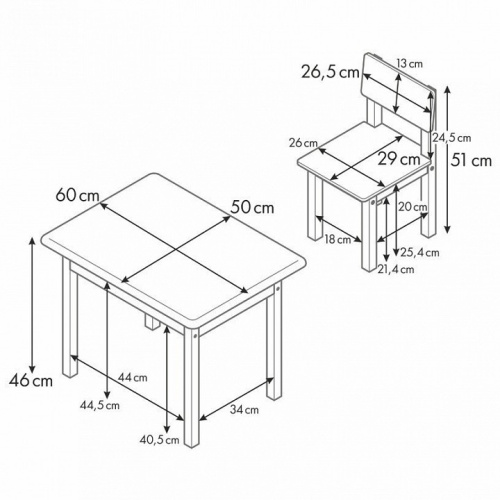 Набор для детской Polini Kids Малышарики 105 S, белый. Фото №10