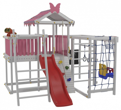 Комплекс игровой ДК1Р, розовый, серый. Фото №5