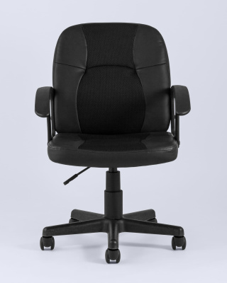 Кресло офисное TopChairs Comfort экокожа черное. Фото №5