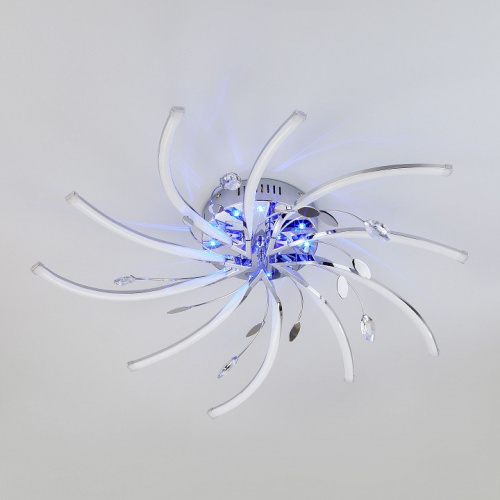 Потолочная люстра Eurosvet Windmill 90125/10 хром 97,5W. Фото №2