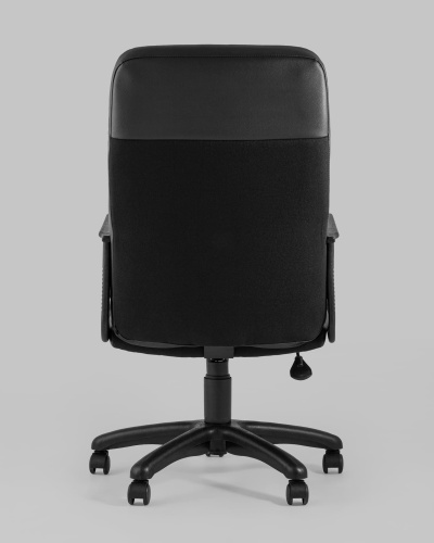 Кресло офисное Чарли экокожа ткань черный. Фото №6