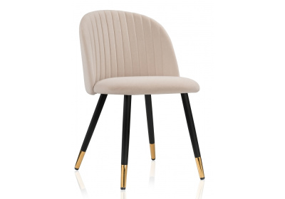 Стул Gabi beige / black / gold. Фото