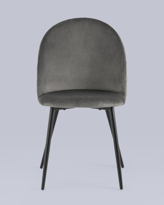 Стул Lilly велюр антрацитовый. Фото