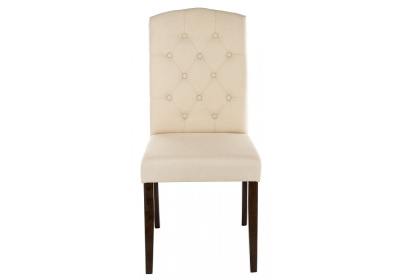 Стул деревянный Menson dark walnut  / fabric cream. Фото