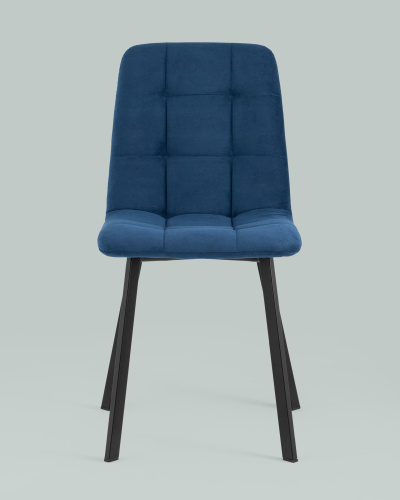 Стул Oliver Square велюр синий. Фото №5