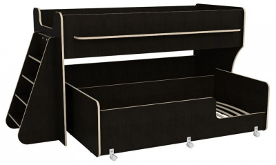 Кровать двухъярусная Р444 Капризун 7, древесина коричневая светлая дуб фото Кровать двухъярусная Р444 Капризун 7, древесина коричневая светлая дуб. Фото №5