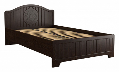 кровать 2000*1200 Монблан МБ-601К с ламелями и комплектом опор орех шоколадный фото кровать 2000*1200 Монблан МБ-601К с ламелями и комплектом опор орех шоколадный. Фото №3