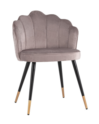 Стул Камилла велюр пепельно-розовый. Фото