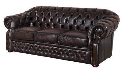 Диван B-128 (3-х местный) коричневый. Фото