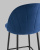 Стул полубарный Логан велюр синий. Фото №8