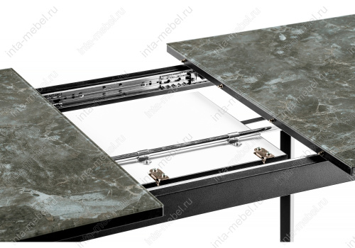 Стол деревянный Агни 110 королевский мрамор / черный матовый. Фото №8