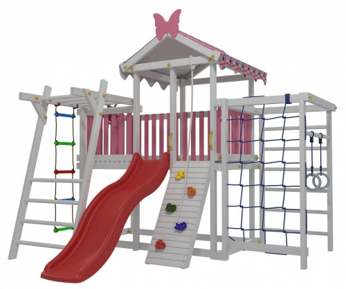 Комплекс игровой ДК2Р, розовый, серый. Фото №7