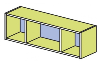 Полка настенная три секции Силуэт. Фото №2