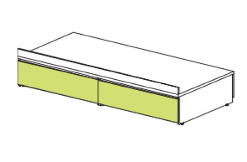 Тахта вкладыш с ящиками Силуэт. Фото №1