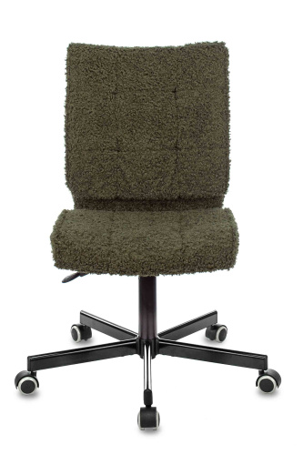 Кресло Бюрократ CH-330M хаки экомех крестовина металл черный. Фото №4