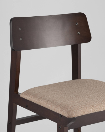 Стул ODEN коричневый 2 шт.. Фото №9