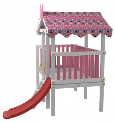 Комплекс игровой ДК6Р, розовый, серый. Фото №3