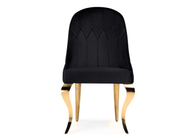 Стул на металлокаркасе Gustav black / gold. Фото