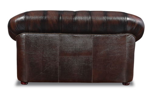 Диван B-128 лавсит (2-х местный) коричневый. Фото №6