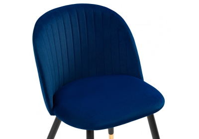 Стул Gabi dark blue / black / gold. Фото