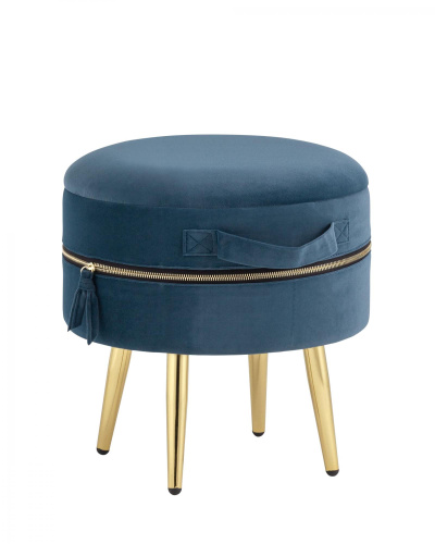 Пуф Тильда велюр сине-зеленый. Фото №1