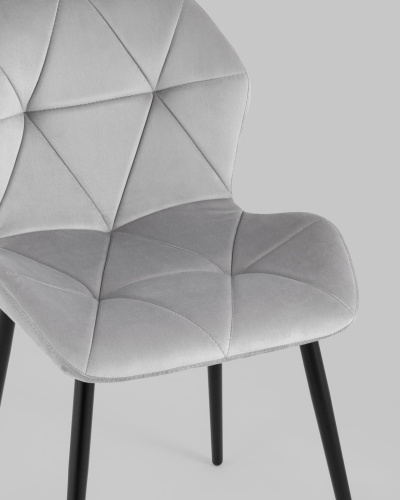 Стул Эдвин велюр серый. Фото №9
