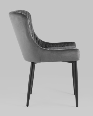 Стул Ститч велюр серый. Фото