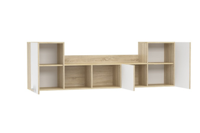 Фанк НМ 011.39-02 М Полка Белый, Дуб Сонома. Фото №2