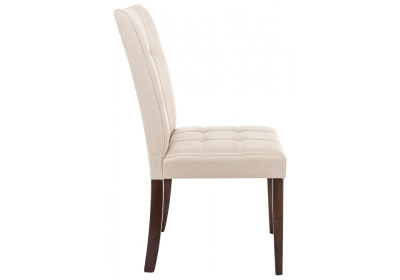 Стул деревянный Madina dark walnut / fabric cream. Фото