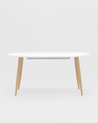 Стол обеденный Берген раскладной 160-190-220*90 белый фото Стол обеденный Берген раскладной 160-190-220*90 белый. Фото №4