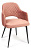 Кресло VALKYRIA (mod. 711) ткань/металл, 55х55х80 см, высота до сиденья 48 см, коралловый barkhat 15 /черный (поставляется по 4 шт)