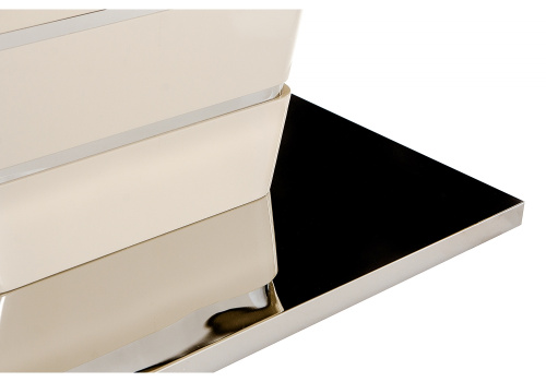 Стол стеклянный Space 120 бежевый. Фото №9