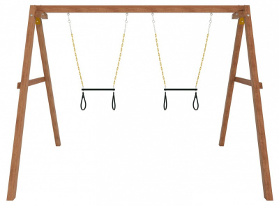 Качели детские Р911-31, коричневый. Фото
