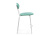 Барный стул Коумо катания аквамарин / белый матовый. Фото №3