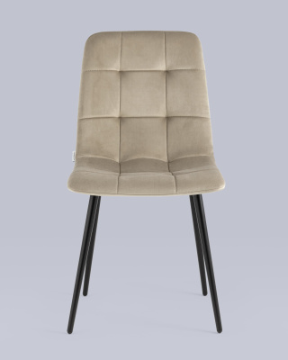 Стул Одди велюр бежевый фото Стул Одди велюр бежевый. Фото №5